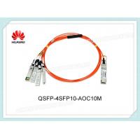 Quality QSFP-4SFP10-AOC10M Huawei Optical Transceiver QSFP+ 40G 850nm 10m AOC Connect To Four SFP+ for sale