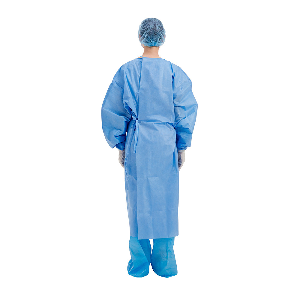 China 120x85cm Disposable Isolation Gown SMETA Certificate for sale