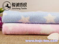 China Hot sell single side printed super cuddle soft velboa for pajamas fabric and apparel factory