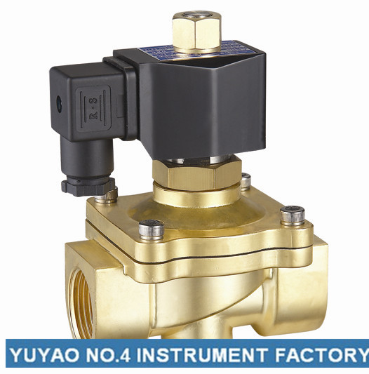 Quality Two Way Brass Air Operated Solenoid Valve , 2 Inch Water Solenoid Valve for sale