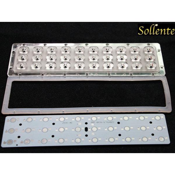 Quality Asymmetrical Lens LED Street Light Components , Type 3 MCPCB LED Lighting Modules for sale