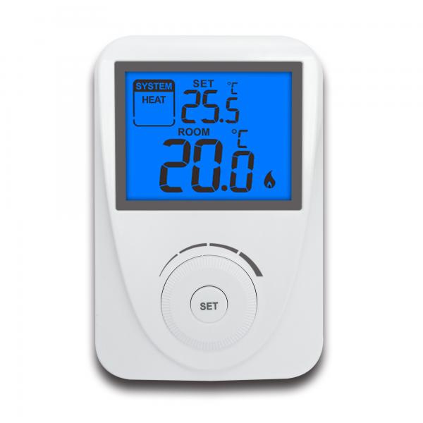 Quality Blue Backlight Non Programmable Digital Low Voltage Temperature Thermostat Controller for sale