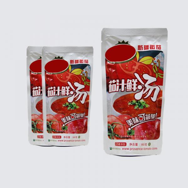 Quality 180 Grams Bagged Tomato Paste Red Sauce Pasta For Restaurant for sale
