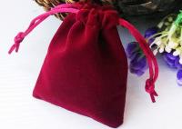 Buy cheap Jewelry Packing Velvet Drawstring Bags For Gift Giving Hot Stamping String from wholesalers
