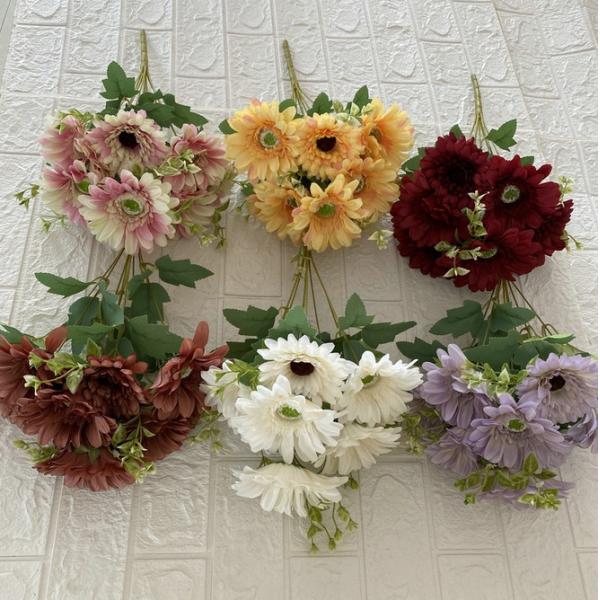 Quality Multi Headed European Chrysanthemum Artificial Flower for sale