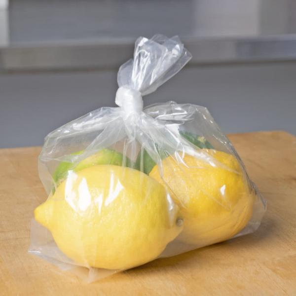 Quality 6" X 3" X 12" Plastic Flat Bags LDPE Material Clear Colour For Food for sale