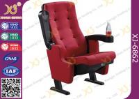 China PP Outerback Color 3D Movie Cinema Theater Chairs With Tip Up Cupholder factory