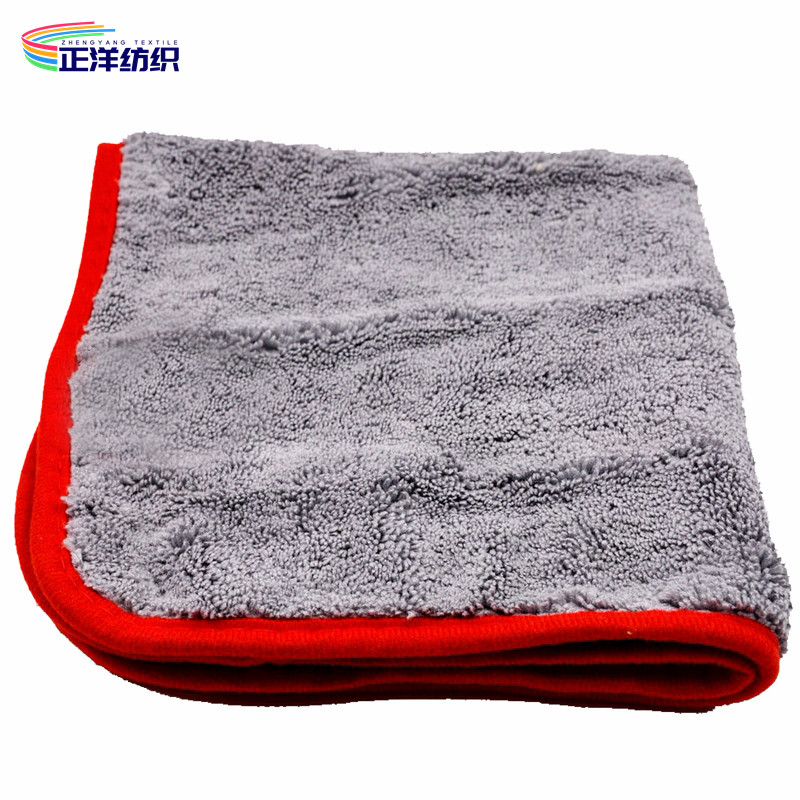 China 400GSM Washable Cleaning Cloths Large Size 40X60CM Grey Microfiber Cleaning Cloth factory