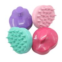 China Durable Hair Scalp Massage Brush Plastic / Silicone Material For Pet Shower factory