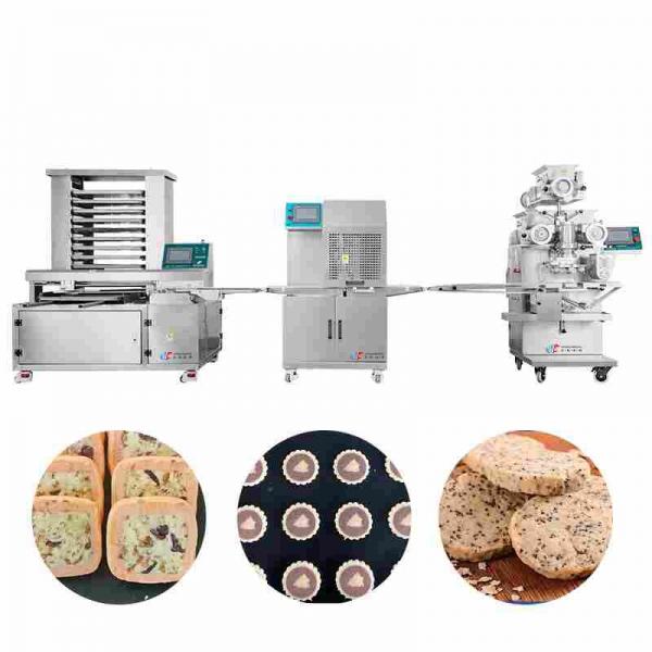 Quality Sliced Cookies Encrusting Machinery 100g Biscuit Manufacturing Machine for sale