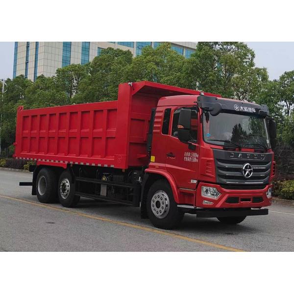Quality Dayun self-unloading cargo transport truck three-axle rear drive diesel 3 seats 8×2 manual transmission 30 tons for sale