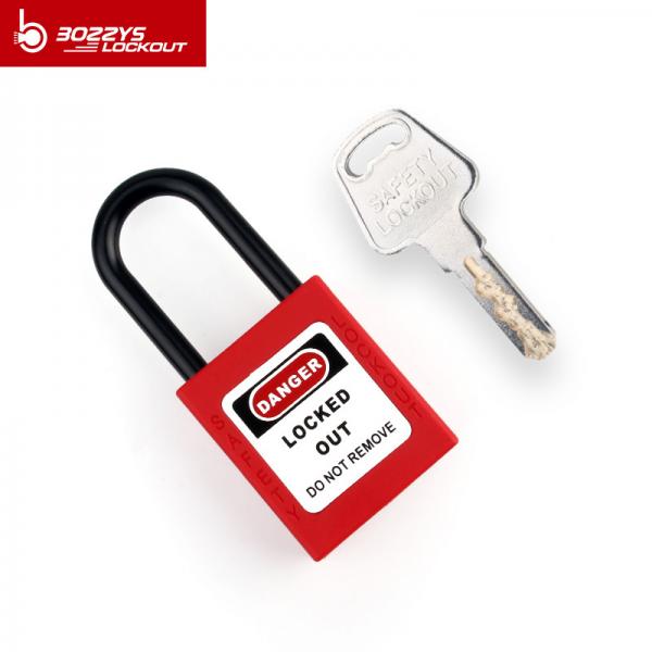 Quality Durable 38MM Plastic Safety Padlock , Short Shackle Master Lock Lockout Locks for sale