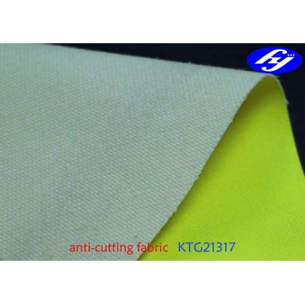 Quality Anti Abrasion Slash Resistant Fabric PU Coated Kevlar Composite Woven for sale