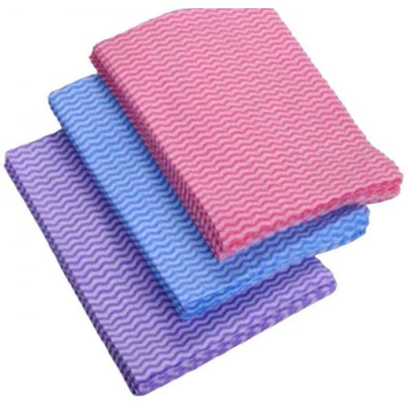 Quality ISO Home Disposable Cleaning Rags , Kitchen Floor Spunlace Non Woven Fabric for sale