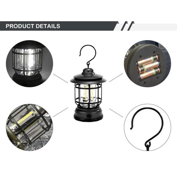 Quality Outdoor Portable LED Camping Lantern 110x110x184mm White For Party Festival for sale