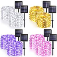 China 50 Led 32m IP44 Solar LED String Lights Multicolor Copper Wire SAA for sale