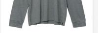 China 180gsm Collar Woven Belt Grey Long Sleeve Knitted Shirt factory