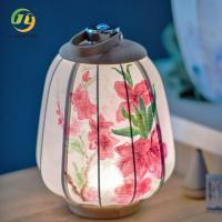 China Retro Chinese Style Modern Lantern Pendant Hand Painted Touch Variable Night Light Wood Linen factory