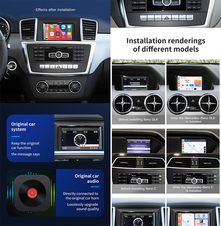 Linux System Car Video Interface Play And Plug Fit Mercedes Benz