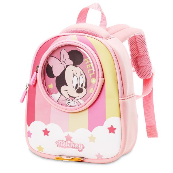 Quality Minnie Mickey Waterproof Kids Backpack Disney Kindergarten Childrens Anti Lost Mochila for sale