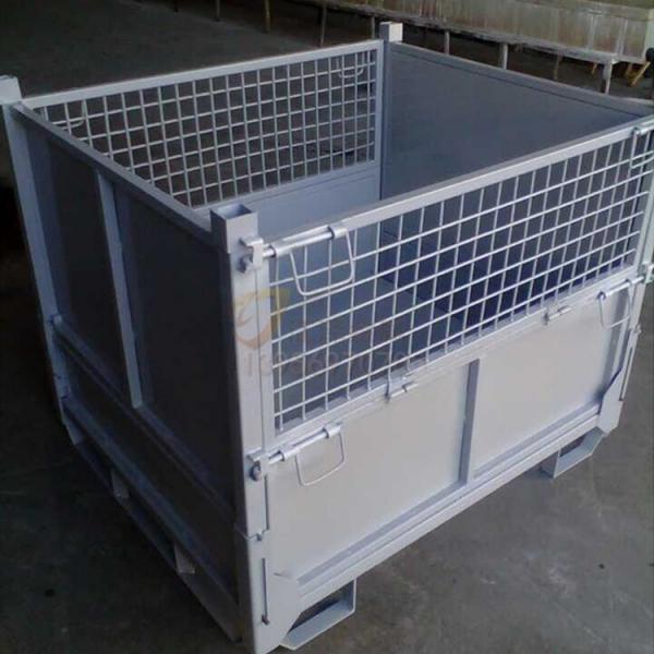 Quality Powdercoating storage Mesh Collapsible Pallet Cage Stillage Heavy Duty for sale