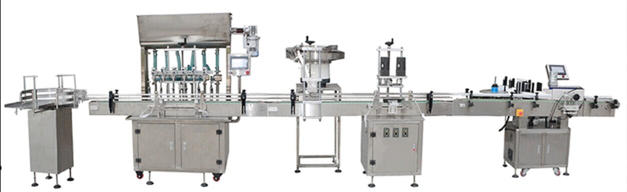 China Automatic Cream Paste Liquid Filling Production Line With Capping Machine Labeling Machine factory