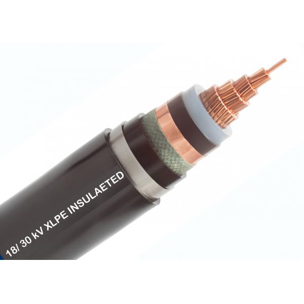 Quality 18 / 30kV Outdoor Medium Voltage Power Cables For Power Supply Stations for sale