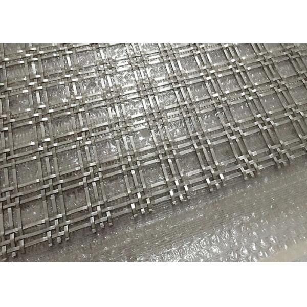 Quality 1''x1'' Decorative Architectural Woven Wire Mesh Triple Flat Anti Impact for sale