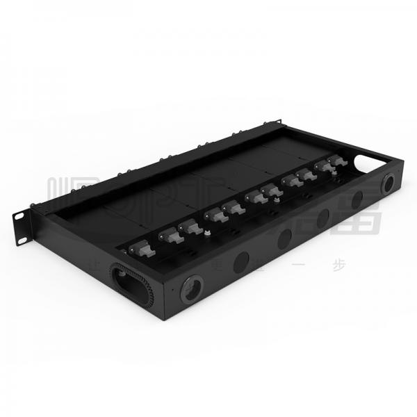 Quality Standard 1U Fiber Patch Panel 19 Inch 144 Cores With 6PCS MPO-LC 24F MPO for sale