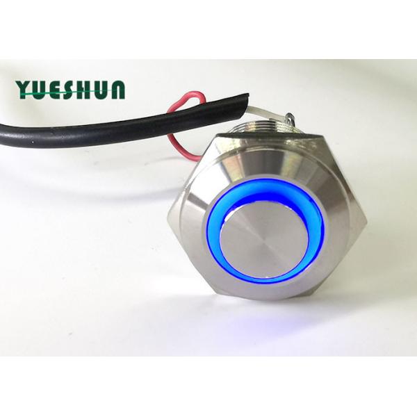 Quality 16mm Push Button Switch LED Illuminated Ring Type 12V 24V Customized Available for sale