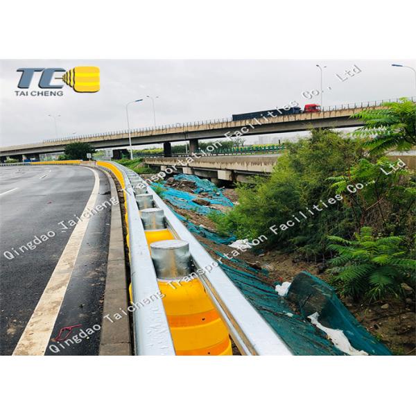 Quality Downhill Safety Roller Barrier 30° To 90° Curved , Anti Collision Rolling Barrier for sale