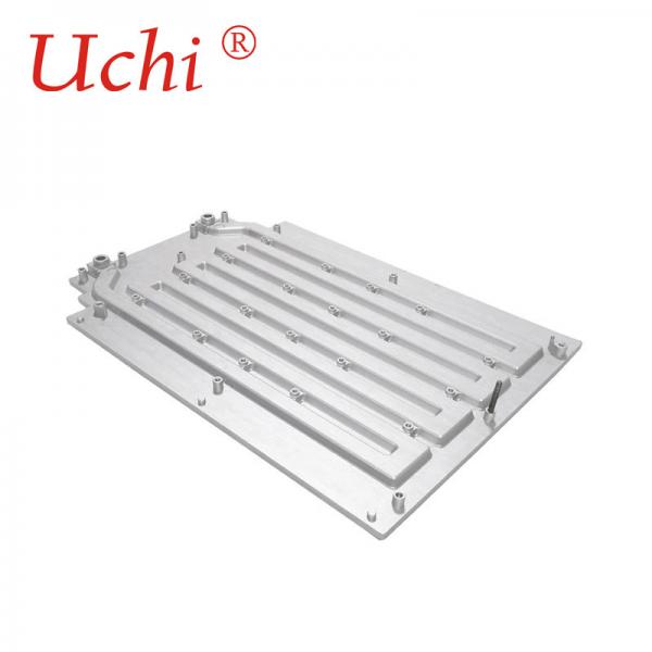 Quality Aluminum Friction Welding Pipes Liquid Cooling Plate 265x180x35mm for sale