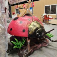 Quality Theme Park Realistic Animatronic Ladybug Model Natural Color for sale