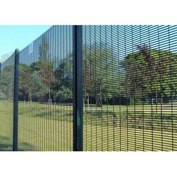 Quality Green 358 Anti Climb Mesh Galfan 358 Mesh Fencing For Higher Level Security for sale