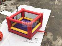China Ultimate Red And Yellow Kids / Adults Inflatable Sports Games Giant Bouncy Boxing With Gloves factory