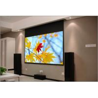 China 1:1 60Motorized Projector Screen With Remote Control,Matte White Fabric Screen For Movie Theater for sale