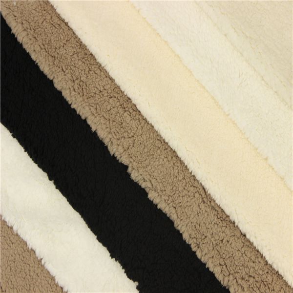 solid color warm sherpa fabric by the yard 220gsm for hoodie