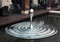Buy cheap Custom Size Art Modern Stainless Steel Sculpture Water Drop For Water Pool from wholesalers