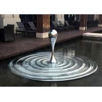 China Custom Size Art Modern Stainless Steel Sculpture Water Drop For Water Pool factory