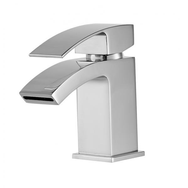 Quality Single Handle Brass Bathroom Mixer Tap Chrome Finish T8322W for sale