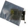 China Resealable Self Adhesive Zip lock ESD Shielding bags / Anti Static Bags for electronic pieces and parts factory