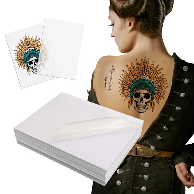 China 175/185gsm Gram Direct Waterproof Printable Temporary Tattoo Sticker Paper For Inkjet Printer factory
