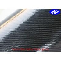 Quality Black Kevlar Polyurethane Upholstery Fabric Coated With Glossy TPU Dual Sides for sale