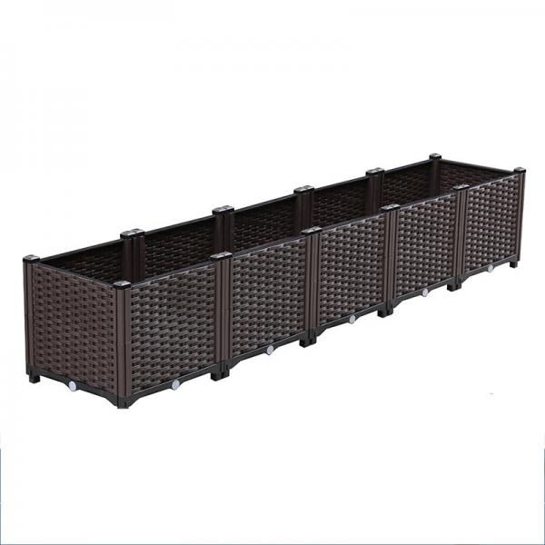 Quality Set of 2 Home Garden Movable Vegetable Green plant box high Raised Planting Box for sale