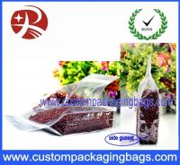 China Zipper Plastic Food Packaging Bags Side Gusset Square Bottom Pouch factory