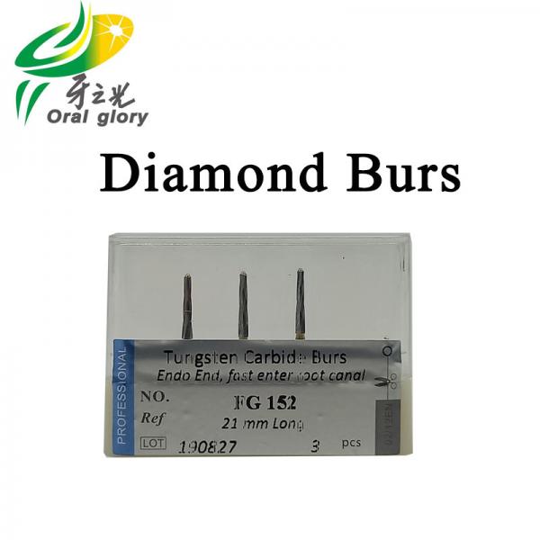 Quality Reliable Dental Diamond Burs / Endo Safe End Diamond Bur FG152 FGX152 FGXL152 for sale