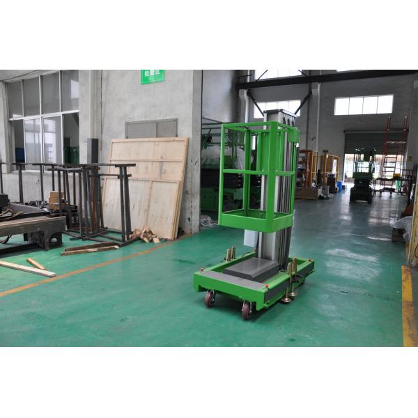 Quality Single Mast Aerial Work Platform Vertical Lift With AC Power Supply for sale