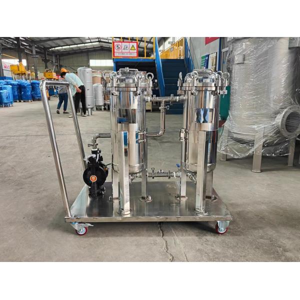 Quality Stainless Steel Industrial Movable Filter Housing Food Grade Single Bag Filter for sale