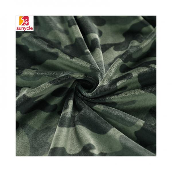 Quality Camouflage Printed Single Side Super Soft Fabric 250gsm 288F for sale