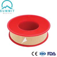 China Cotton Fabric 50mm Micropore Tan Surgical Tape Plastic Spool factory